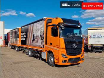 Camion à rideaux coulissants Mercedes-Benz Actros 2548 / Retarder / Aluklappen / 6E: photos 3