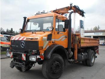 Camion benne Unimog U 2400 TG 437/41 ABS - Klima - Atlas - Kran 60.1