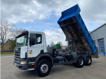 Camion benne Scania 114-340 / 6X4 / 2 SIDE TIPPER / BIG AXLE / FULL-STEEL / DRUM BRAKES / MANUAL / 1999: photos 2