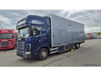 SCANIA R124 LB 6X2 EURO 3 - skříňový + hydraulické čelo en leasing occasion SCANIA R124 LB 6X2 EURO 3 - skříňový + hydraulické čelo: photos 2