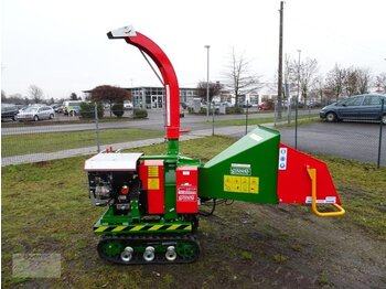 Broyeur de végétaux neuf Green Energy CIP1300 Holzhäcksler Häcksler Kette Raupe Diesel Motor NEU: photos 3