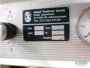 Machine d'impression Josef Foellmer IRAM 200: photos 2