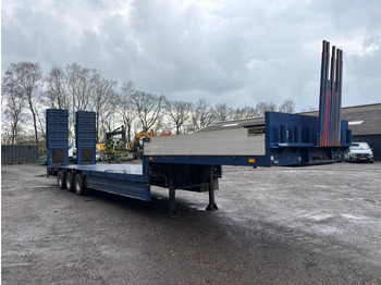 Semi-remorque surbaissé Broshuis Lowloader tieflader 3 assen leaf spring, laadklep: photos 4