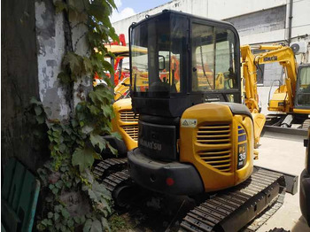 Pelle sur chenille Good condition used excavator Komatsu PC35, Komatsu PC35MR-3 excavator with dozer, mini escavadora Komatsu: photos 4