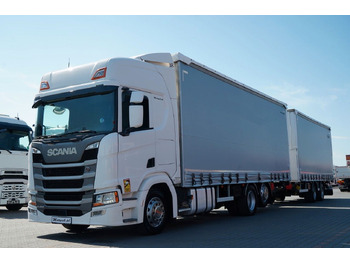 Camion à rideaux coulissants SCANIA R 450