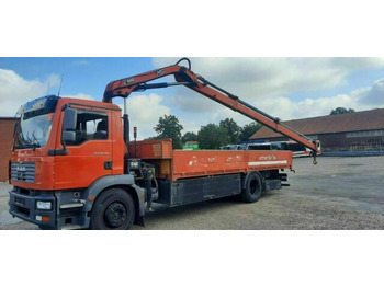 Camion plateau, Camion grue MAN TG-M18.280PS Hiab 111B-2 mit Funk: photos 3
