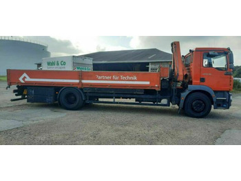 Camion plateau, Camion grue MAN TG-M18.280PS Hiab 111B-2 mit Funk: photos 4