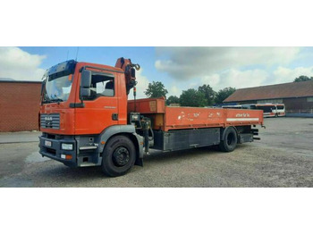 Camion plateau, Camion grue MAN TG-M18.280PS Hiab 111B-2 mit Funk: photos 5