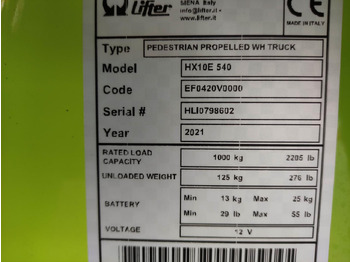 Transpalette Pramac HX10E 540: photos 5