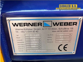 Benne à chaînes neuf Werner & Weber MPC 10 met kiep systeem portaalarm opname: photos 3