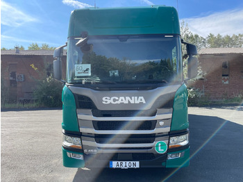 Camion à rideaux coulissants Scania G450 Pritsche+Plane/Wechsler/WECON/StandAC/EU6d: photos 2