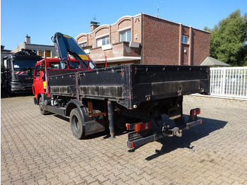 Camion grue, Camion plateau MAN 9.150 Pritsche + Effer 953S Dachdeckerkran 4x2: photos 4