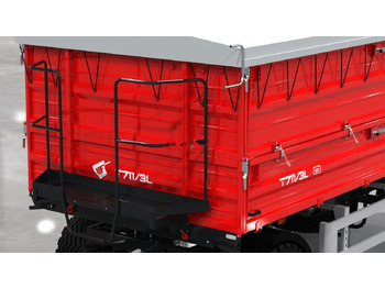 Remorque agricole neuf Metal-Fach T711/1L – 8t Long dwuosiowa: photos 2