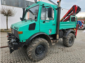 Véhicule de voirie/ Spécial Unimog U1400 Agrar bj. 2000 424 427 Mercedes-Benz  1400 1600 1200 1000 Palfinger Kran: photos 3