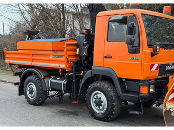 Camion benne MAN * MAN LE 10.220 *Kiper Wywrotka * 4x4 * Pług Piaskarka * Zimowe Utrzymanie * Sprowadzony * HDS MKG *: photos 5