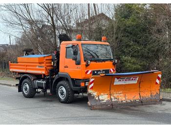 Camion benne MAN * MAN LE 10.220 *Kiper Wywrotka * 4x4 * Pług Piaskarka * Zimowe Utrzymanie * Sprowadzony * HDS MKG *: photos 2