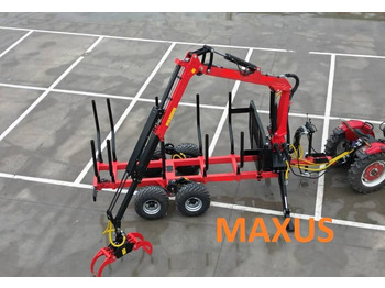 Remorque forestière neuf NEW MAXUS 8t Forest Trailer with 2-ton Crane Warranty up to 10 YEARS НОВА прицепа лісова 8т Журавль 2т MAXUS Гарантія до 10 РОКІВ NOWA przyczepa leśna 8t Żuraw 2t MAXUS Gwarancja do 10 LAT: photos 3
