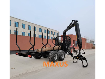 Remorque forestière neuf NEW MAXUS 8t Forest Trailer with 2-ton Crane Warranty up to 10 YEARS НОВА прицепа лісова 8т Журавль 2т MAXUS Гарантія до 10 РОКІВ NOWA przyczepa leśna 8t Żuraw 2t MAXUS Gwarancja do 10 LAT: photos 2