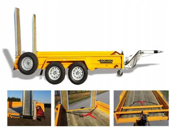 Remorque porte engin neuf PRZYCZEPA DO MINIKOPAREK GOURDON VPR 350 / GOURDON VPR 350 TRAILER FOR MINI EXCAVATORS: photos 5