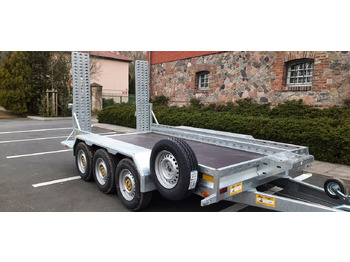 Remorque porte engin neuf PRZYCZEPA LAWETA DO MINIKOPARKI KOPARKI Z NAJAZDAMI STALOWYMI - 3 OSIE / MINI EXCAVATOR TRANSPORTER TRAILER WITH STEEL RAMPS - 3 AXLES: photos 5
