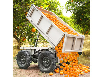 Benne agricole neuf LEZUM Electric Remote Control Transporter Agricultural Orchard Farm Electric Utv Dump Trailer Material Handling Equipment All Terrain Transport Vehicle: photos 4
