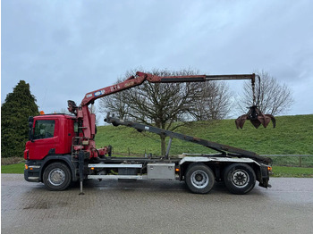 Camion grue Scania P270 Kabelsysteem HMF Kraan Low KM NL TRUCK 6X2: photos 5