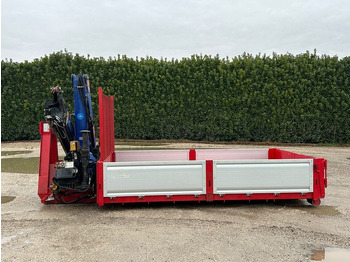 Benne ampliroll neuf CONTAINER SCARRABILE NUOVO A PIANALE CON GRU: photos 3