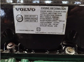 Moteur pour Camion Volvo 480 E3 D13A   Volvo FH13 FM13: photos 3