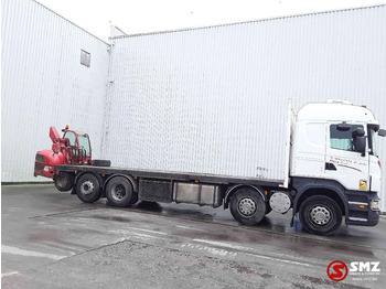 Camion plateau Scania R 420 8x2 +manitou TMT 25.20: photos 4