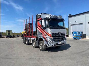 Camion grumier Mercedes-Benz AROCS 3763 8x4/4 Riikonen puuvarustus: photos 2