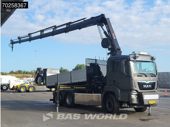Camion benne, Camion grue MAN TGS 26.500 6X2 NL-Truck HIAB Crane Kran X-HIPRO 302 E-6 Fifth wheel Euro 6: photos 3