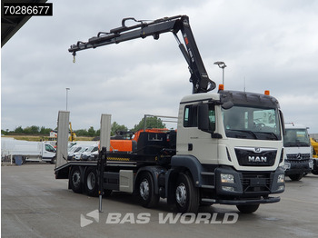 Camion porte-voitures, Camion grue MAN TGS 35.360 8X2 HIAB X-Hiduo 158 BS-3 Crane Lift+lenkasche Machine transporter Euro 6: photos 3