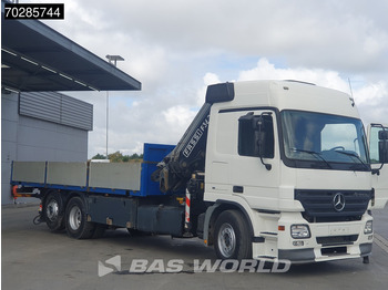Camion plateau, Camion grue Mercedes-Benz Actros 2532 6X2 Fassi F330D3 Crane Kran Lift+steering Axle 3-Pedals Euro 3: photos 2