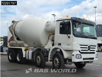 Camion malaxeur Mercedes-Benz Actros 3241 8X4 Retarder 9m3 Stetter Steelsuspension 3-Pedals Euro 4: photos 3