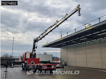 Camion plateau, Camion grue Scania G450 8X2 NL-Truck Hiab X-HIPRO 1058EP-6 Kran Front stab Retarder Euro 6: photos 2
