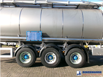 Semi-remorque citerne Feldbinder Chemical tank inox 37.5 m3 / 1 comp: photos 5