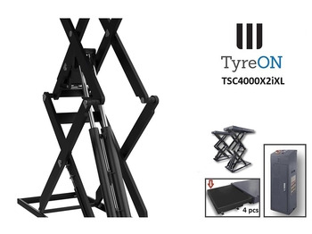 Équipement de garage TSC4000X2iXL In floor scissor lift - Double extensions - 12 cm installation depth - Hydromechanically locked - No compressed air required - 4T: photos 5