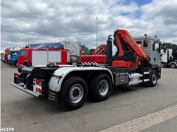 Camion ampliroll, Camion grue MAN TGA 26.360 6x4H Palfinger 21 Tonmeter laadkraan: photos 4