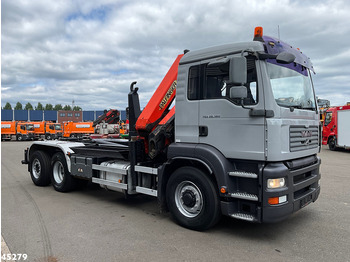 Camion ampliroll, Camion grue MAN TGA 26.360 6x4H Palfinger 21 Tonmeter laadkraan: photos 5