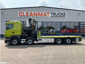 Camion grue Scania R 420 8x2 manual Palfinger 85 Tonmeter laadkraan + Fly-Jib: photos 3