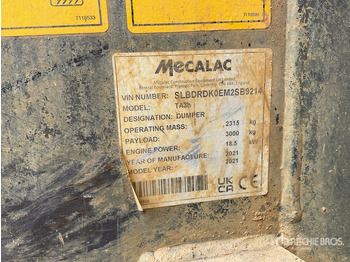 Tombereau 2021 Mecalac TA3H Hydrostatic Dumper: photos 2