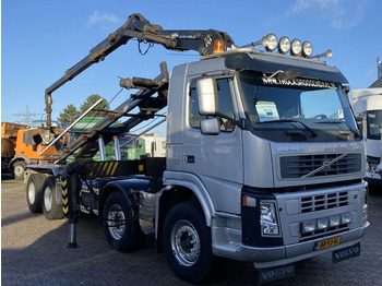 Camion grue Volvo FM 370 + Euro 5 + Palfinger Z-Q170 Crane + 30ton NCH lift + Container system + hoogsta: photos 3