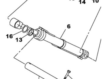 Vérin hydraulique CASE