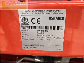 Distributeur d'engrais Rauch axis m 30.2 emc+w-vspro iso: photos 4