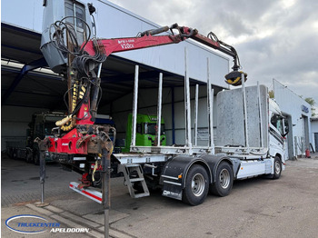 Camion grumier, Camion grue Volvo FH 650 6x4, FTG V1000X.81 Houtkraan: photos 2