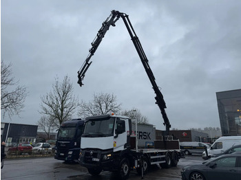 Camion plateau, Camion grue Renault C430 8X4 - EURO 6 + HIAB 288 E-5 + JIB 70X-4 + REMOTE + FULL STEEL SUSP.: photos 3 Camion plateau, Camion grue Renault C430 8X4 - EURO 6 + HIAB 288 E-5 + JIB 70X-4 + REMOTE + FULL STEEL SUSP.: photos 3