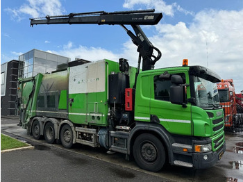 Benne à ordures ménagères Scania P360 8X2 - HIAB 211BW-3 + FAUN VARIOPRESS - ONLY: photos 2