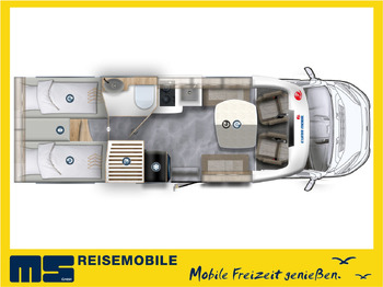 Camping-car profilé Eura Mobil PROFILA T 720 EF - 101 EDITION / EINZELBETTEN: photos 2