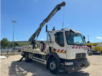 Camion plateau, Camion grue Risa Renault D14 G2T TARIÈRE: photos 3