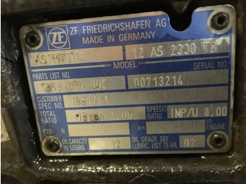 Boîte de vitesse et pièces pour Camion DAF Versnellingsbak 12AS2330 TD: photos 5